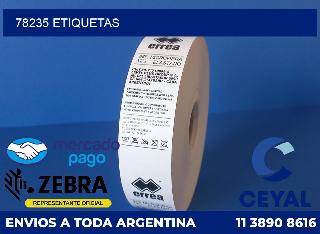 78235 etiquetas