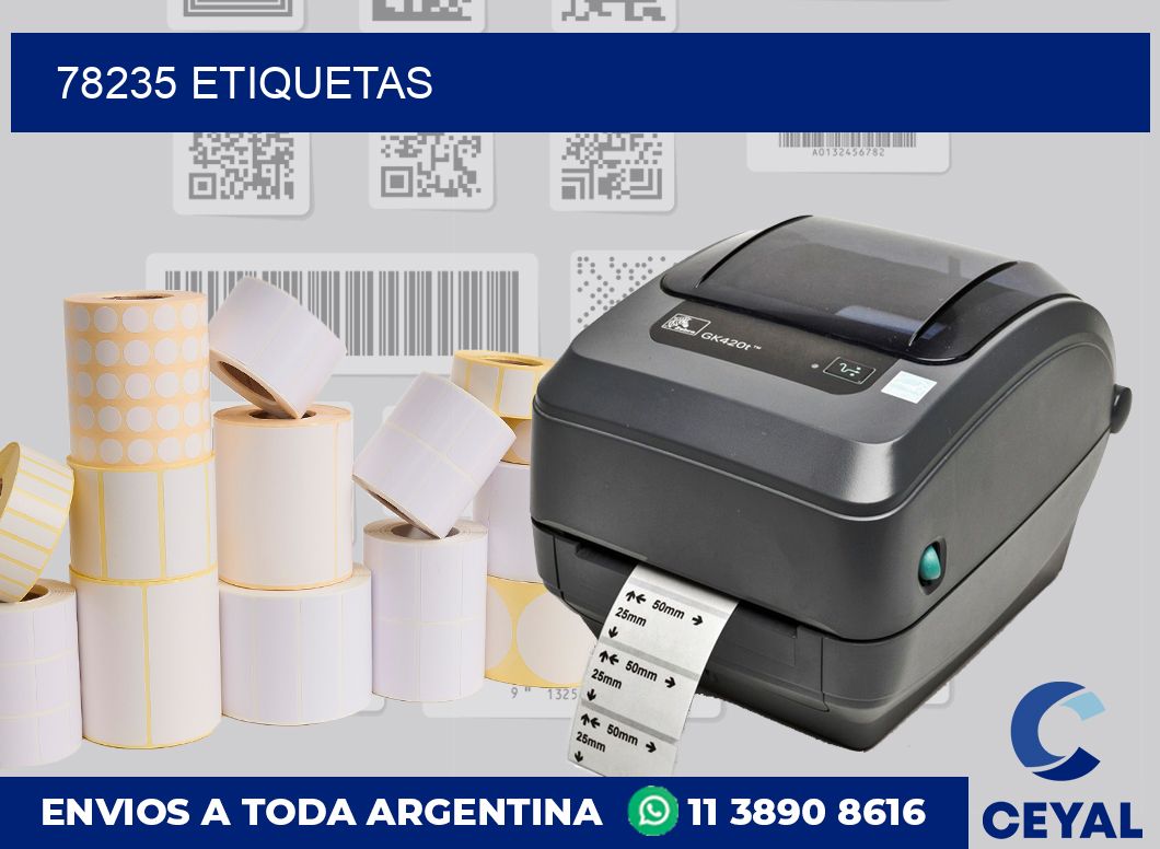 78235 etiquetas