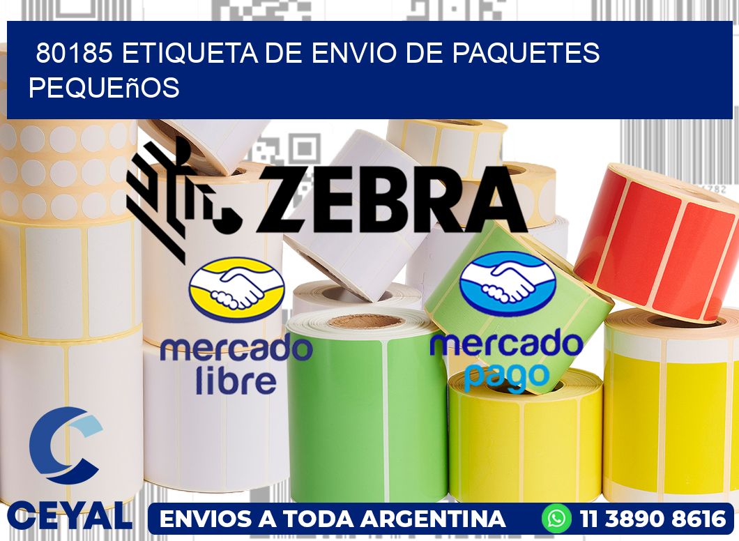 80185 Etiqueta de envio de paquetes pequeños