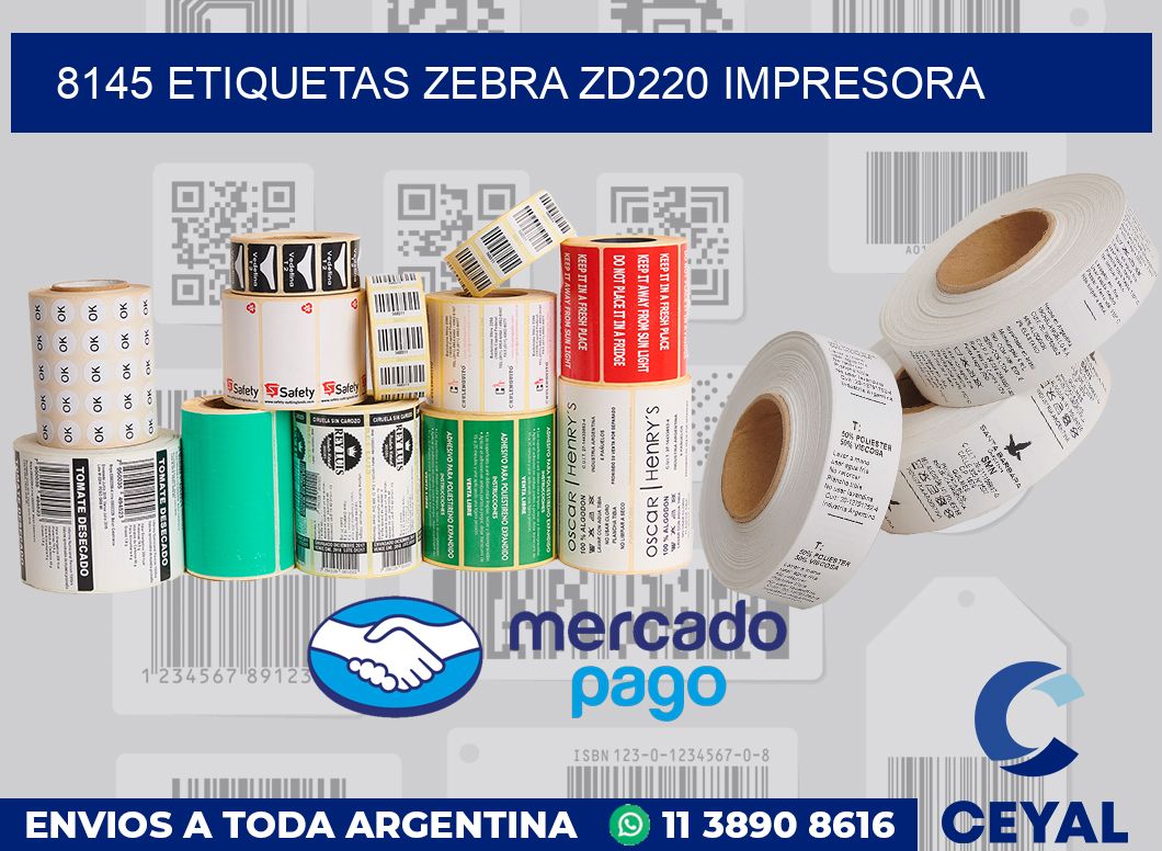 8145 etiquetas Zebra zd220 impresora