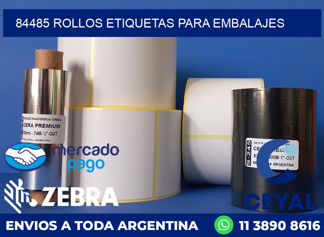 84485 rollos etiquetas para embalajes