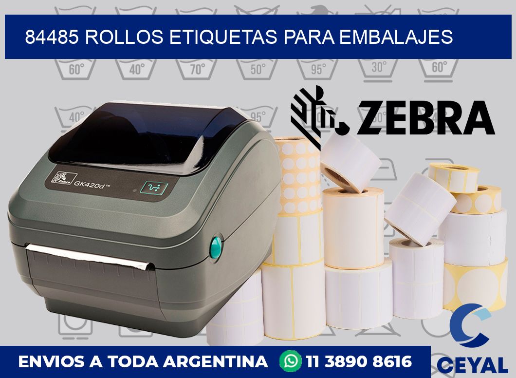84485 rollos etiquetas para embalajes
