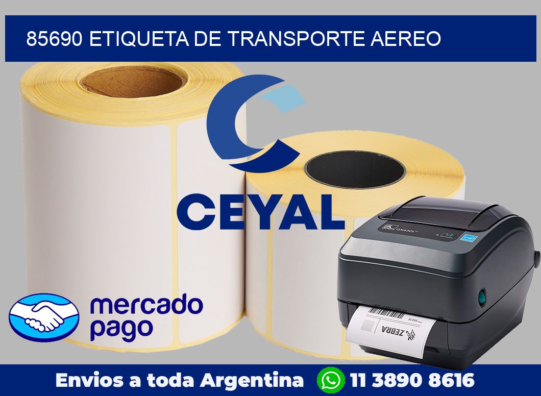 85690 Etiqueta de transporte aereo