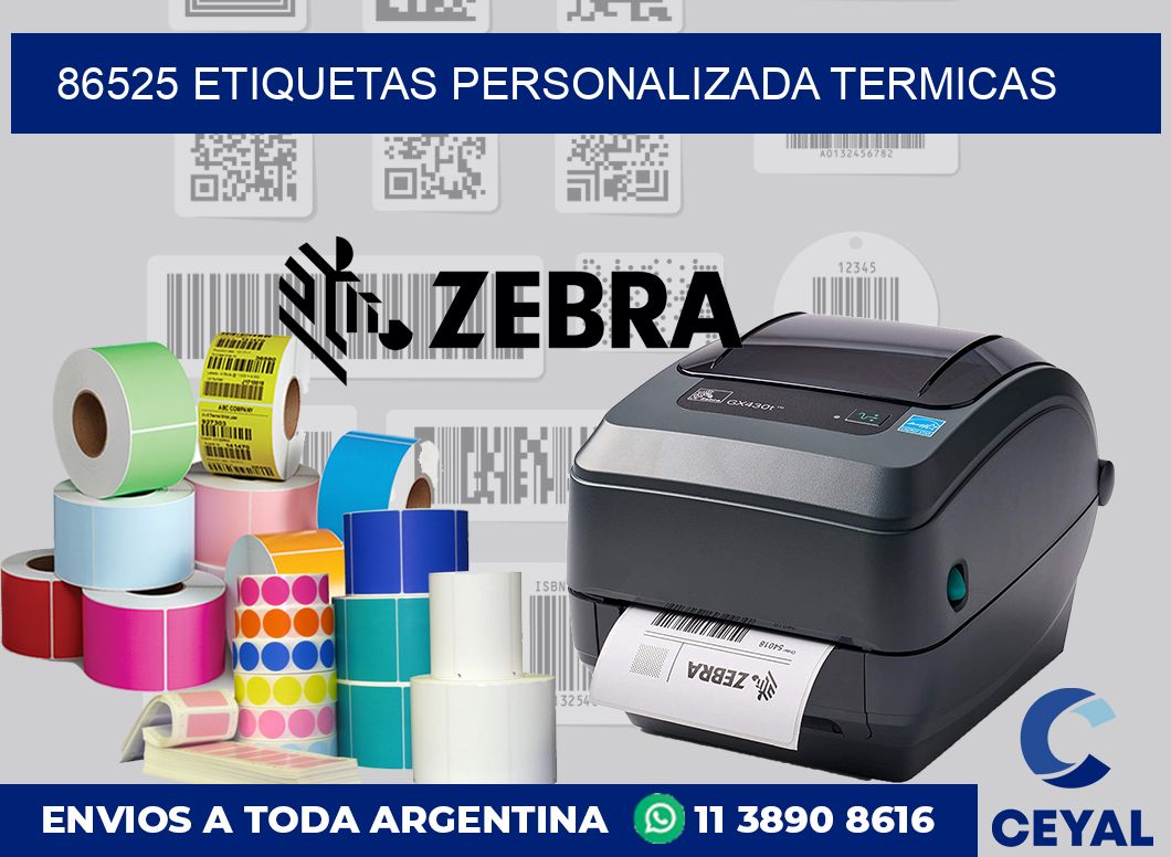 86525 etiquetas personalizada termicas