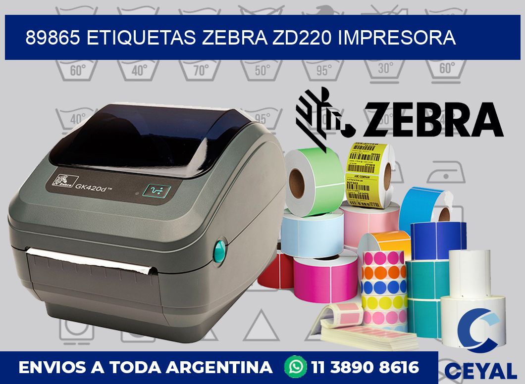 89865 etiquetas Zebra zd220 impresora