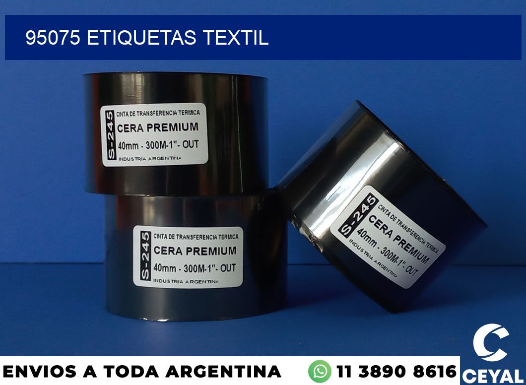 95075 etiquetas textil