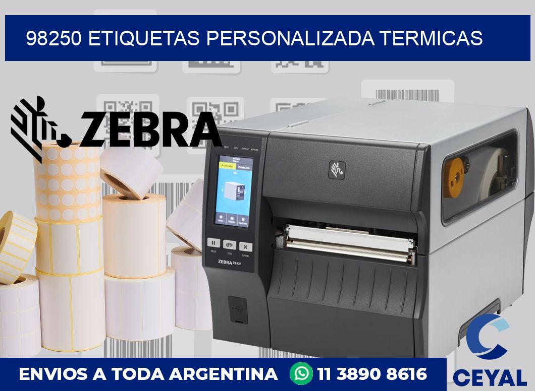 98250 etiquetas personalizada termicas