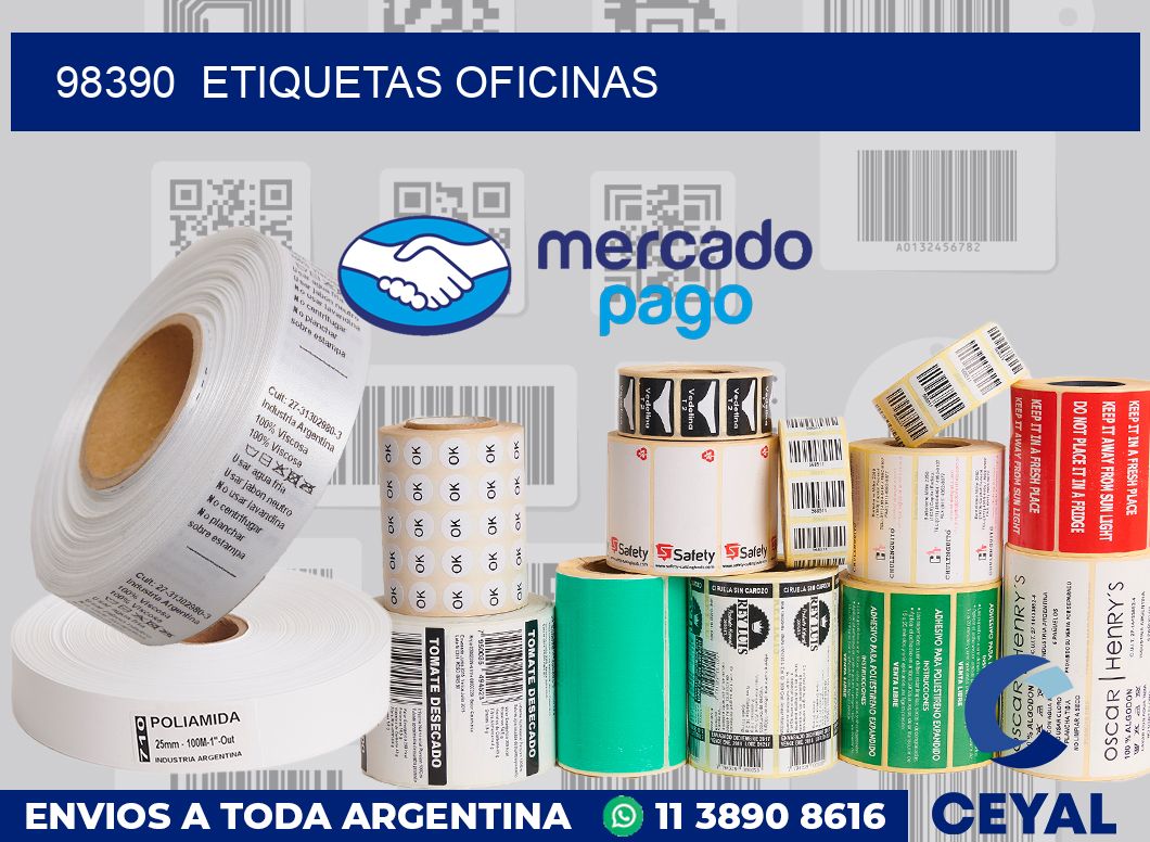 98390  Etiquetas oficinas