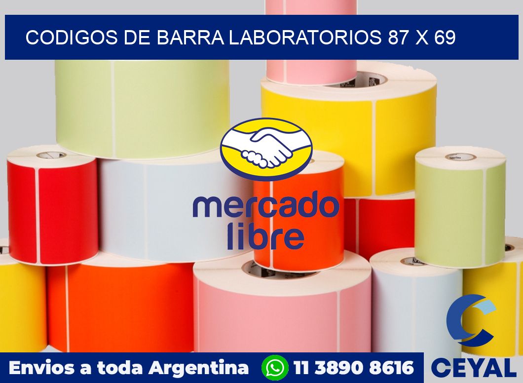Codigos de barra laboratorios 87 x 69
