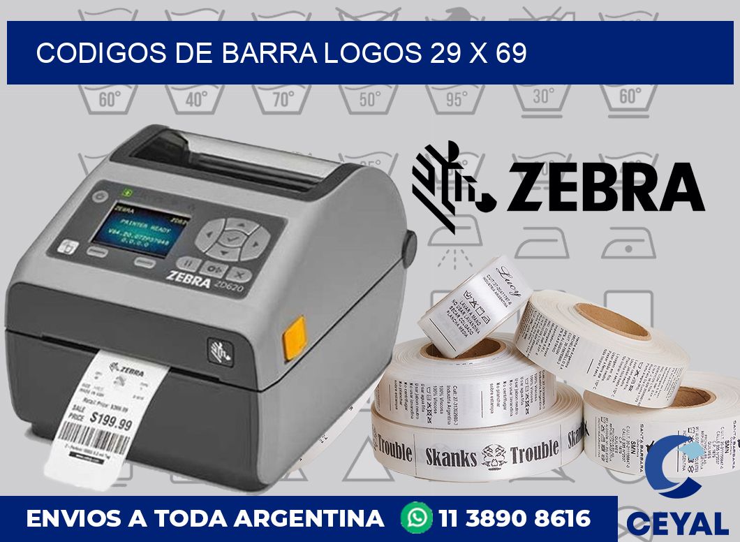 Codigos de barra logos 29 x 69