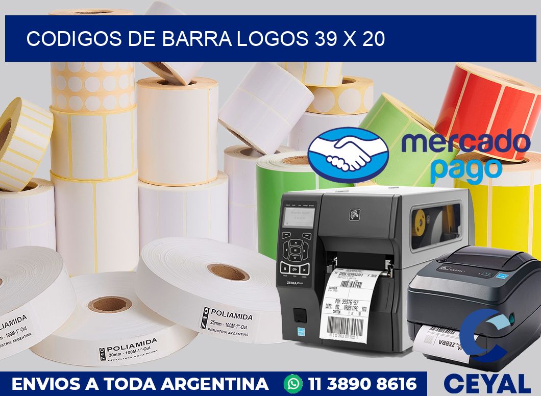 Codigos de barra logos 39 x 20