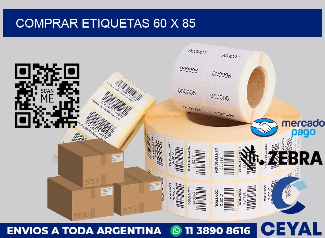Comprar etiquetas 60 x 85