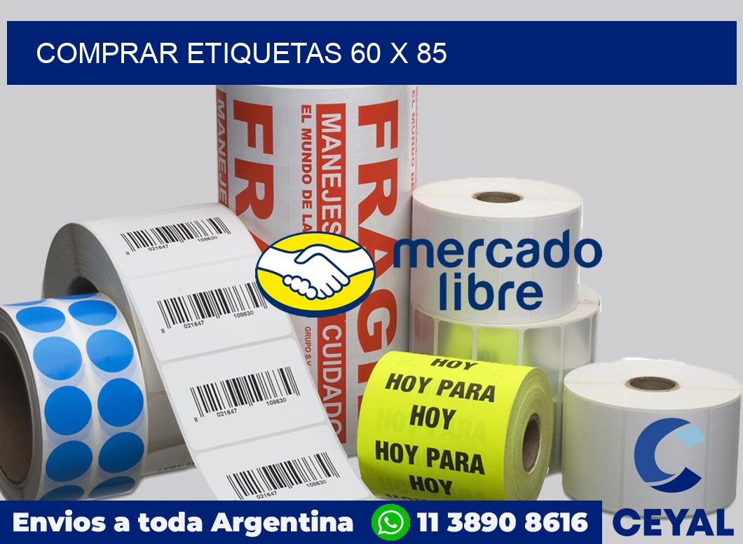 Comprar etiquetas 60 x 85