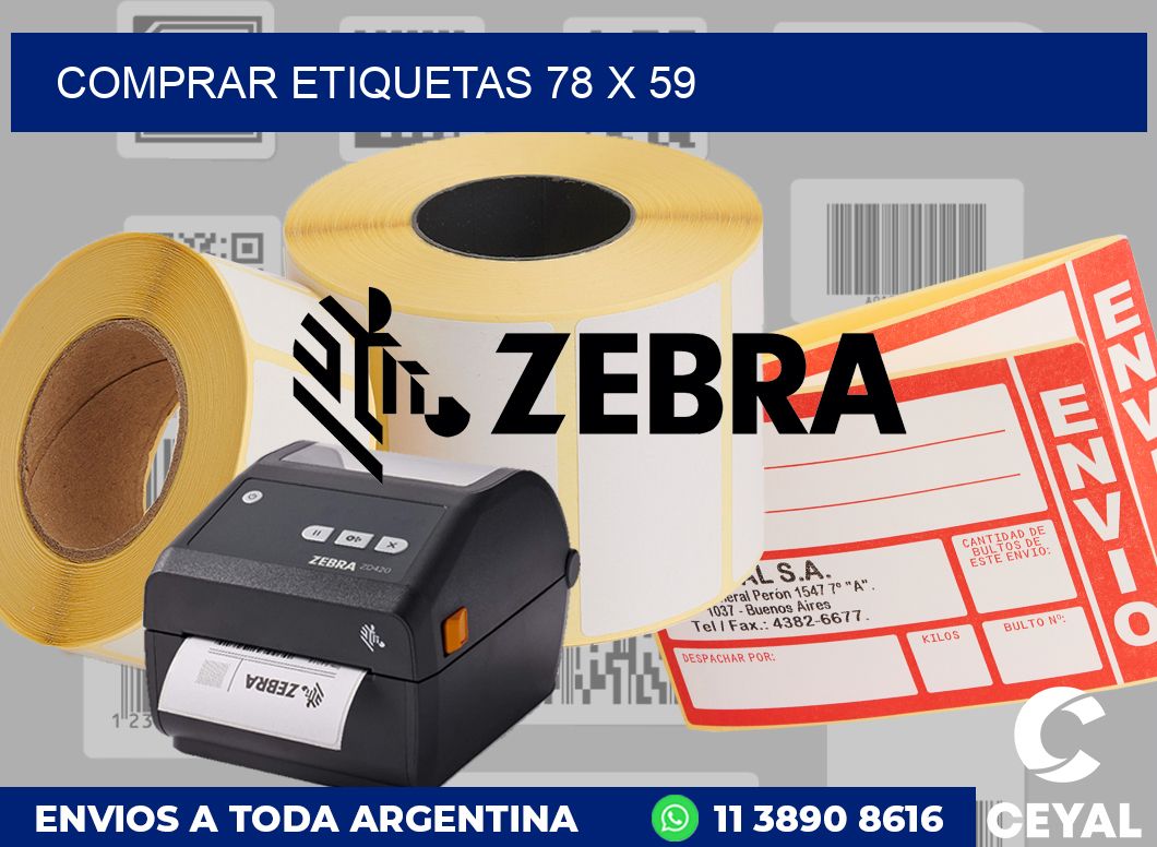 Comprar etiquetas 78 x 59