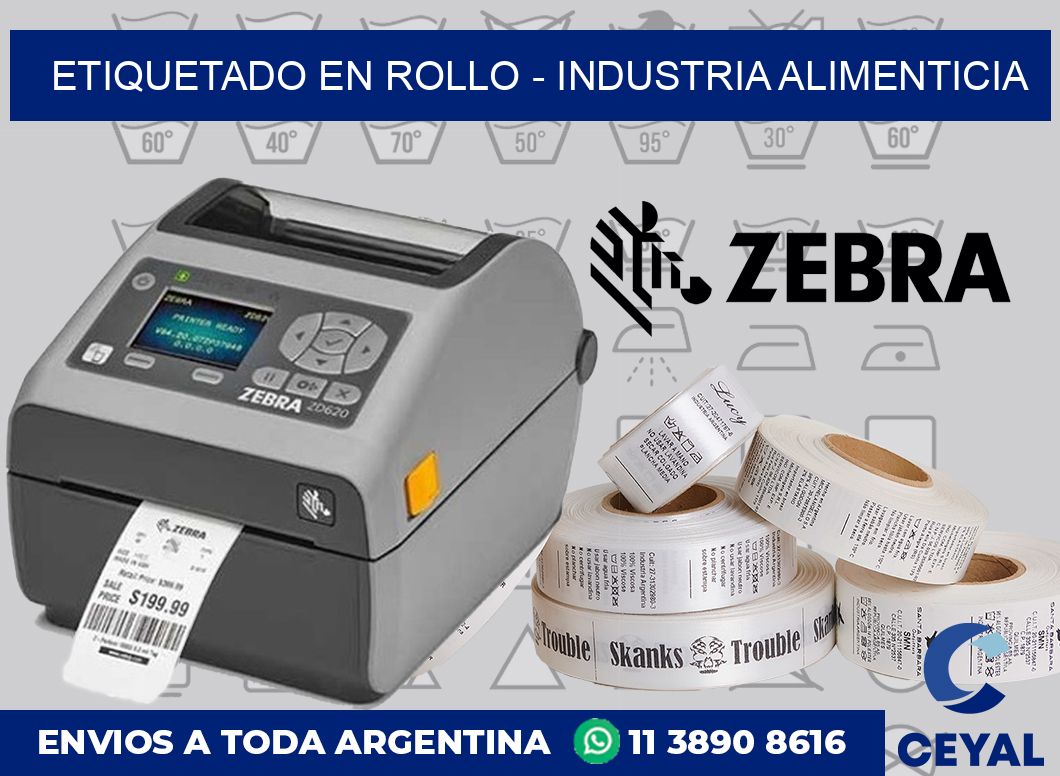 ETIQUETADO EN ROLLO – INDUSTRIA ALIMENTICIA