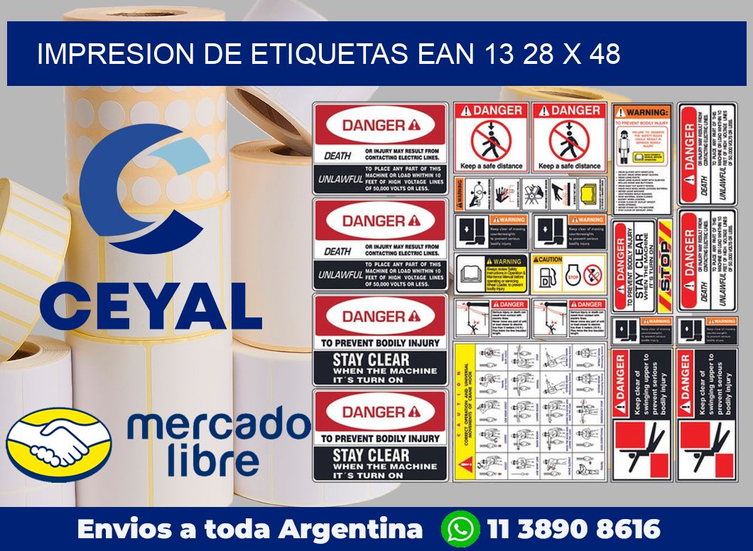 Impresion de etiquetas EAN 13 28 x 48