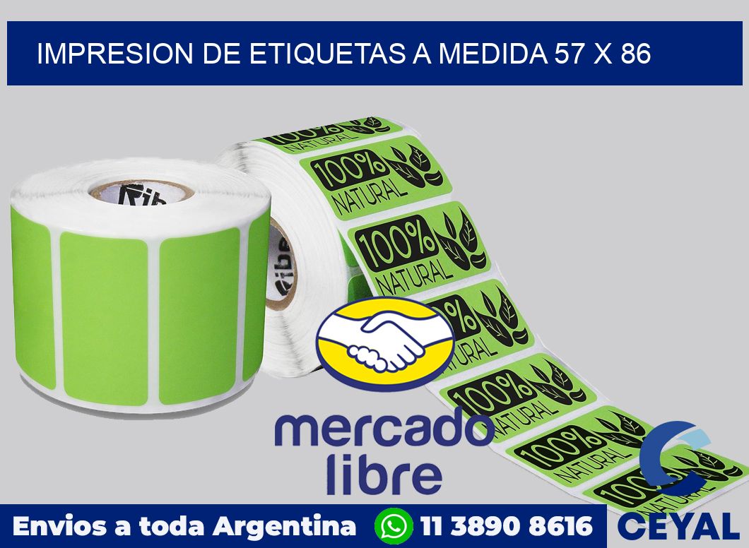 Impresion de etiquetas a medida 57 x 86