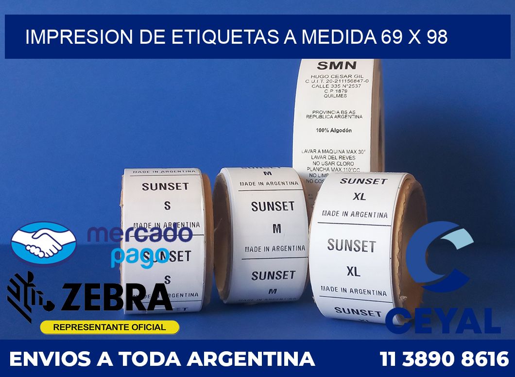 Impresion de etiquetas a medida 69 x 98