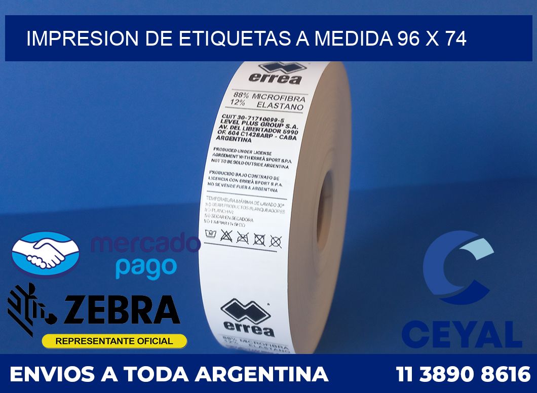 Impresion de etiquetas a medida 96 x 74