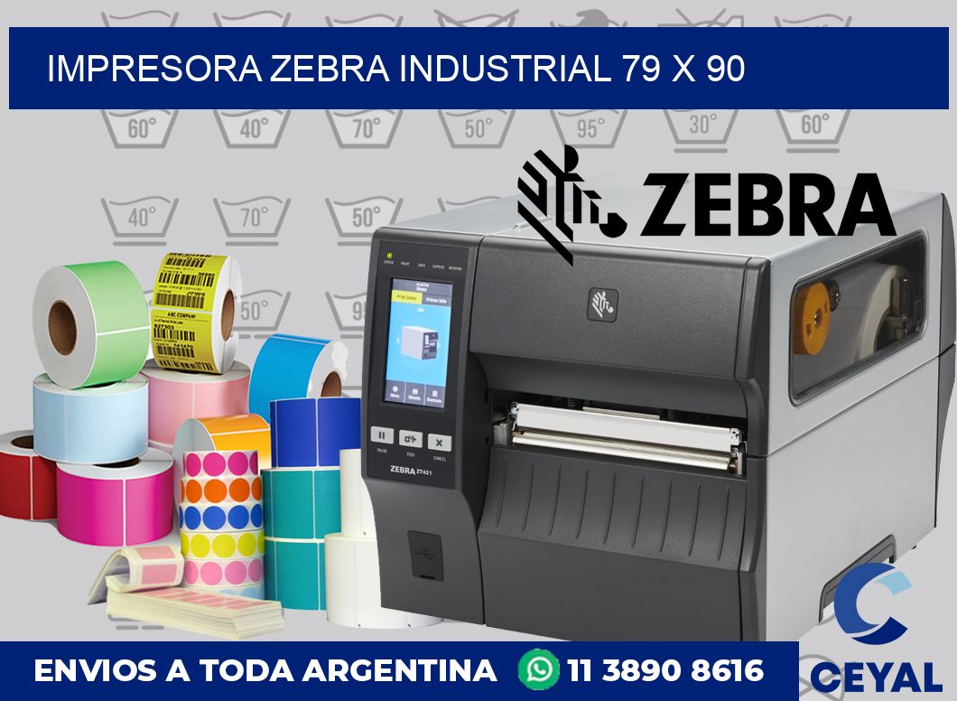 Impresora Zebra industrial 79 x 90
