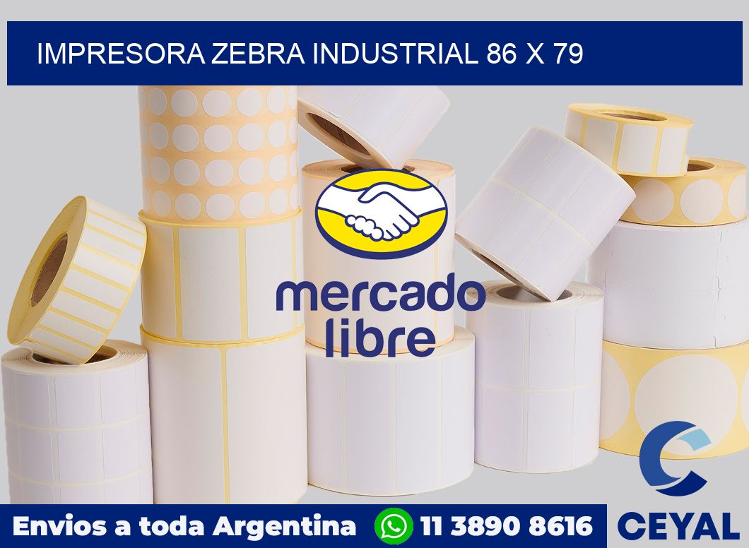 Impresora Zebra industrial 86 x 79