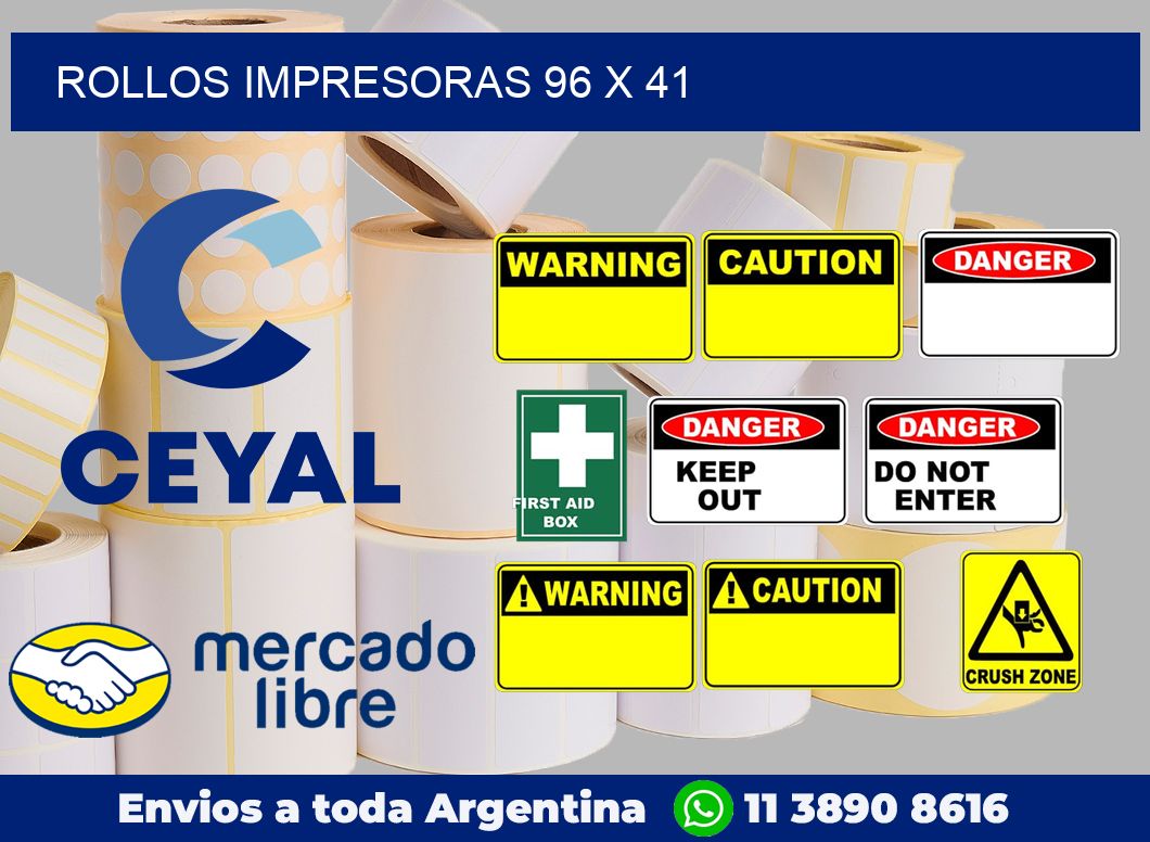 Rollos impresoras 96 x 41