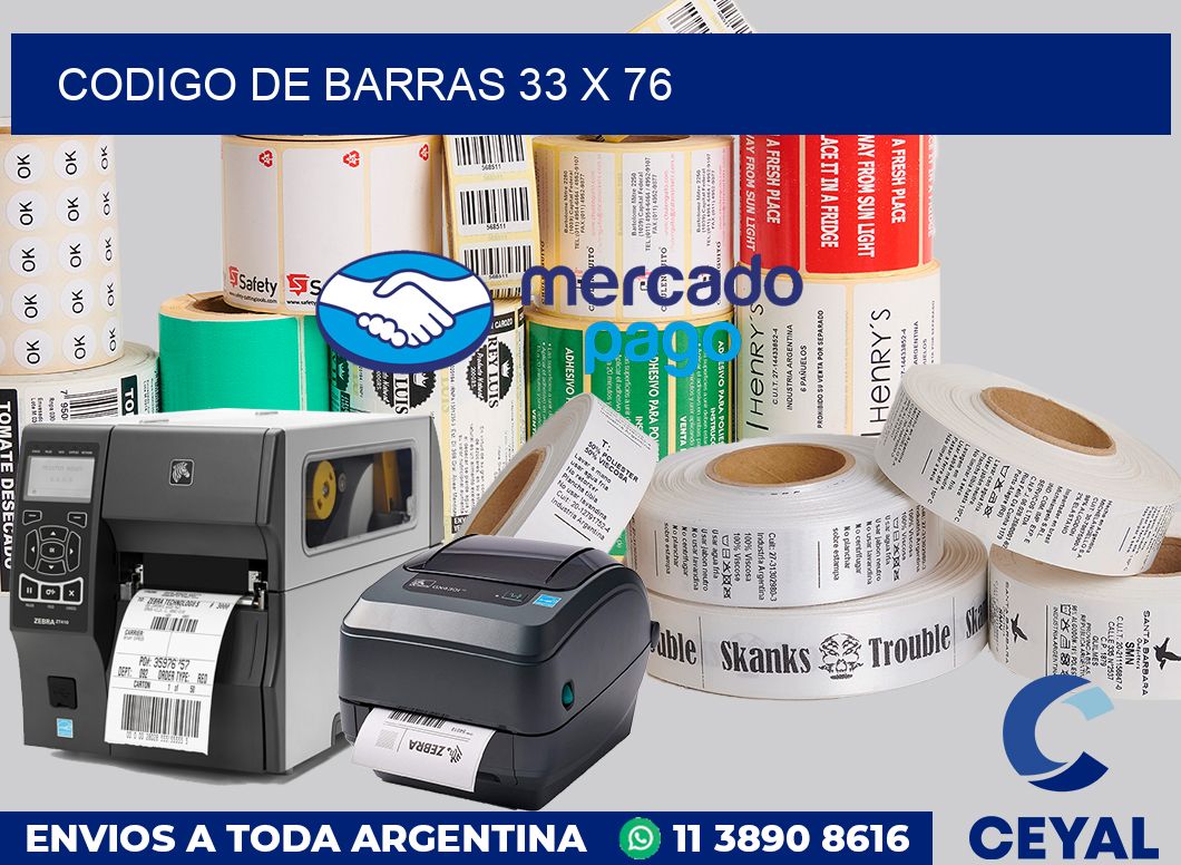 codigo de barras 33 x 76