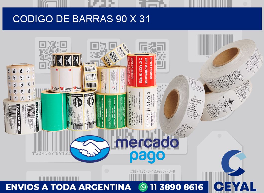codigo de barras 90 x 31
