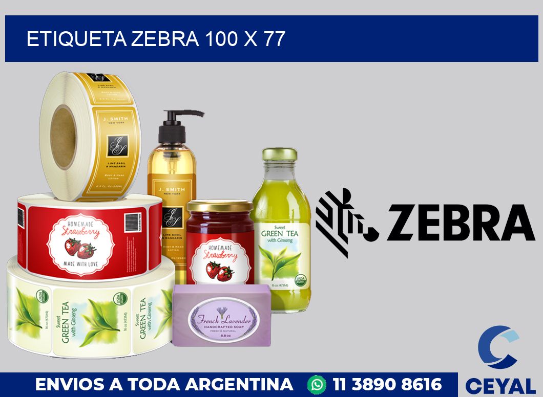 etiqueta zebra 100 x 77