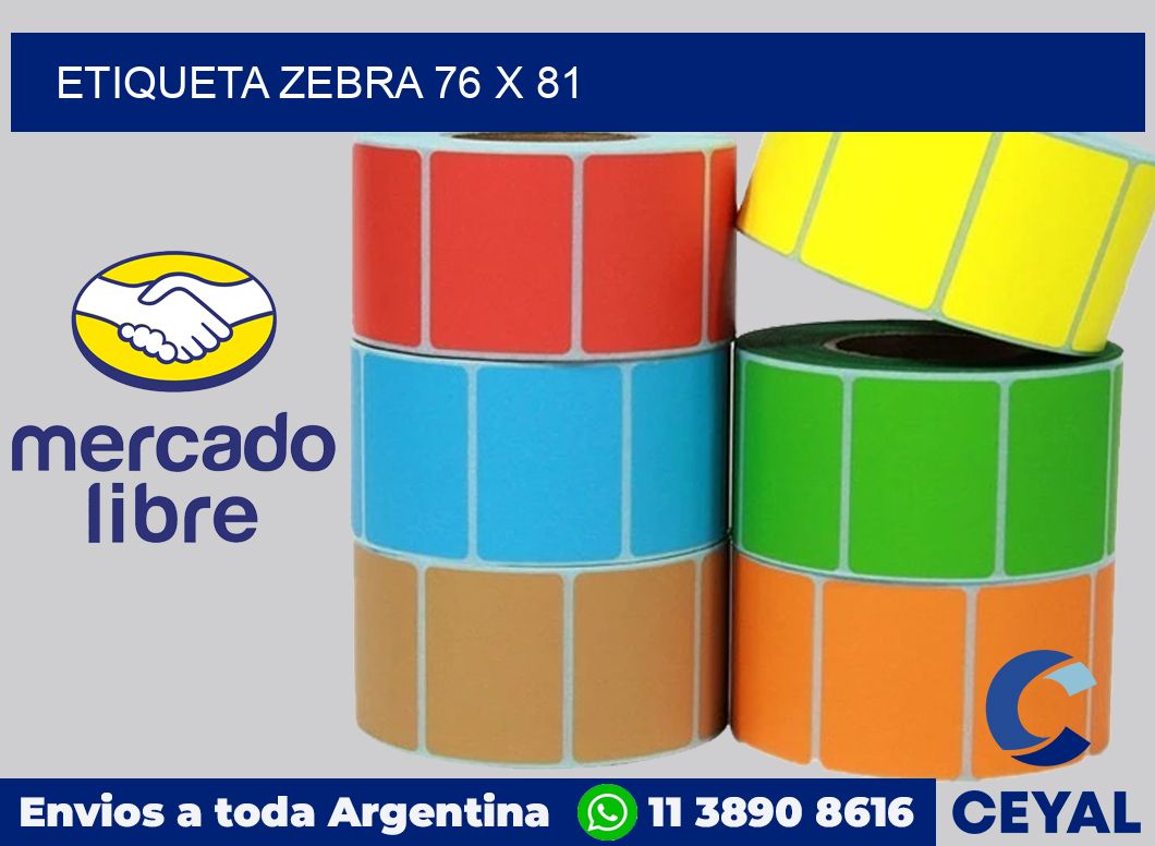 etiqueta zebra 76 x 81