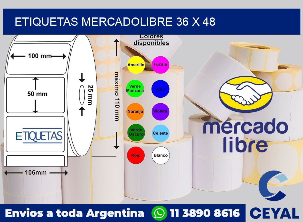 etiquetas mercadolibre 36 x 48