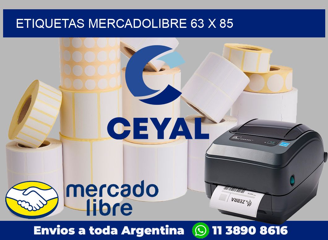 etiquetas mercadolibre 63 x 85