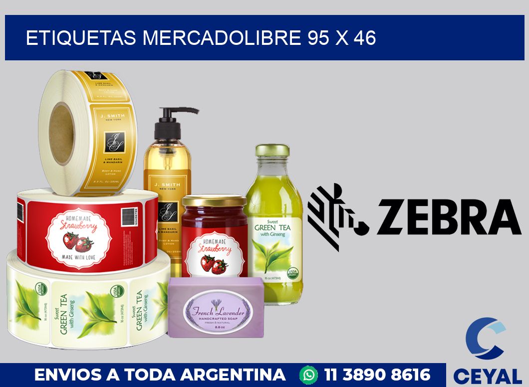 etiquetas mercadolibre 95 x 46