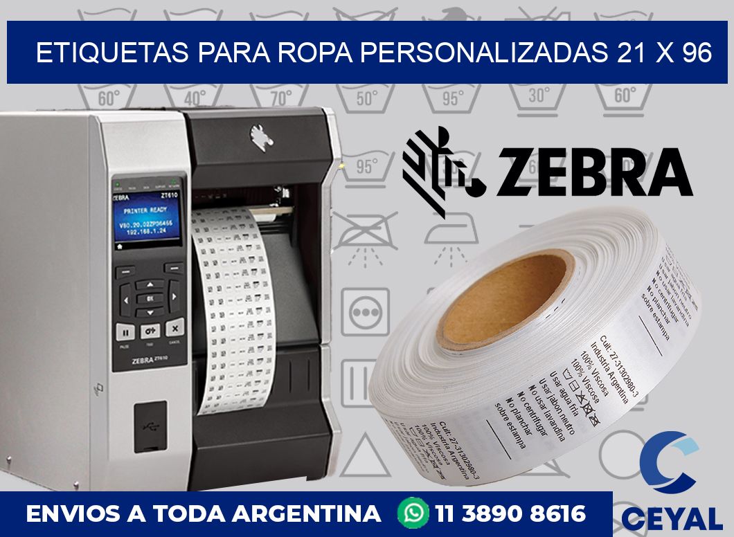 etiquetas para ropa personalizadas 21 x 96