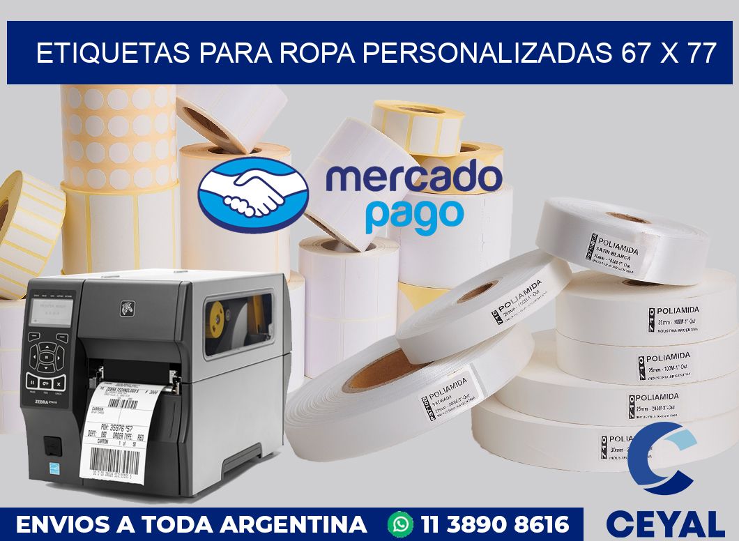 etiquetas para ropa personalizadas 67 x 77