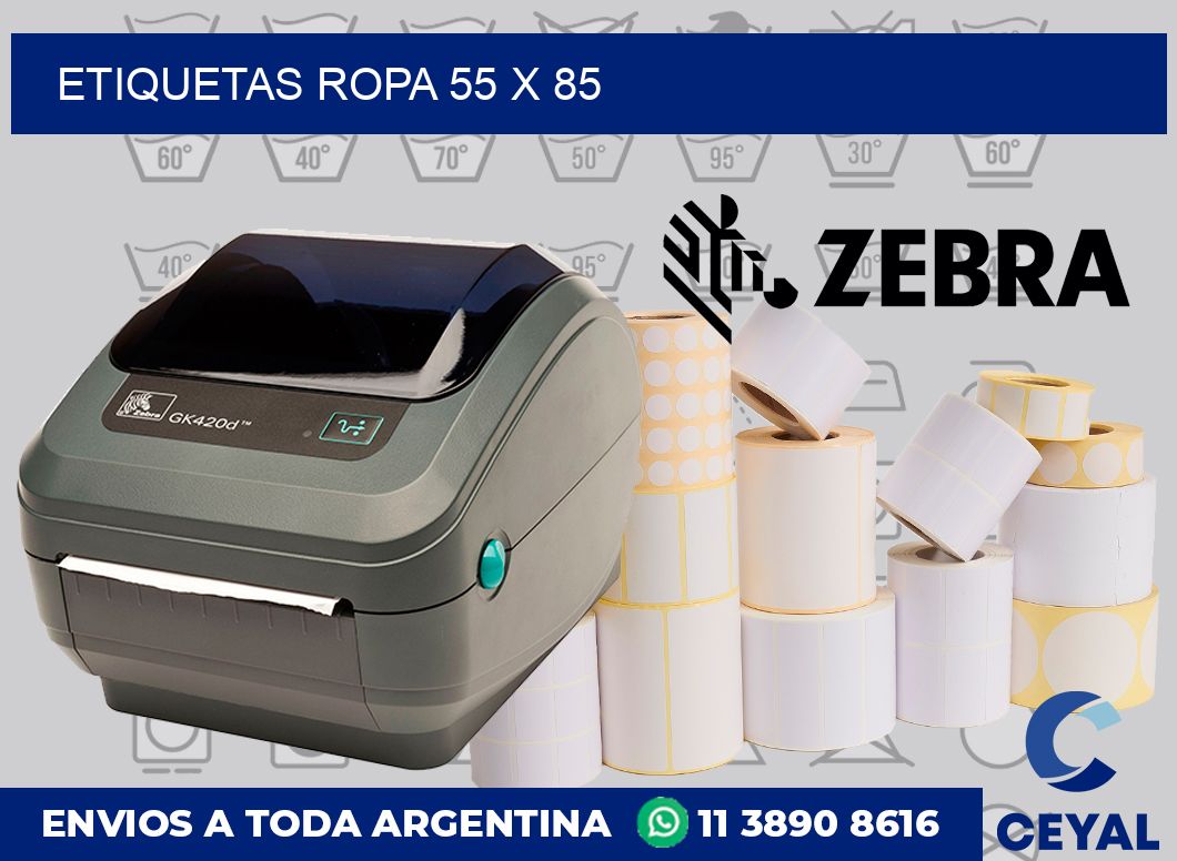 etiquetas ropa 55 x 85