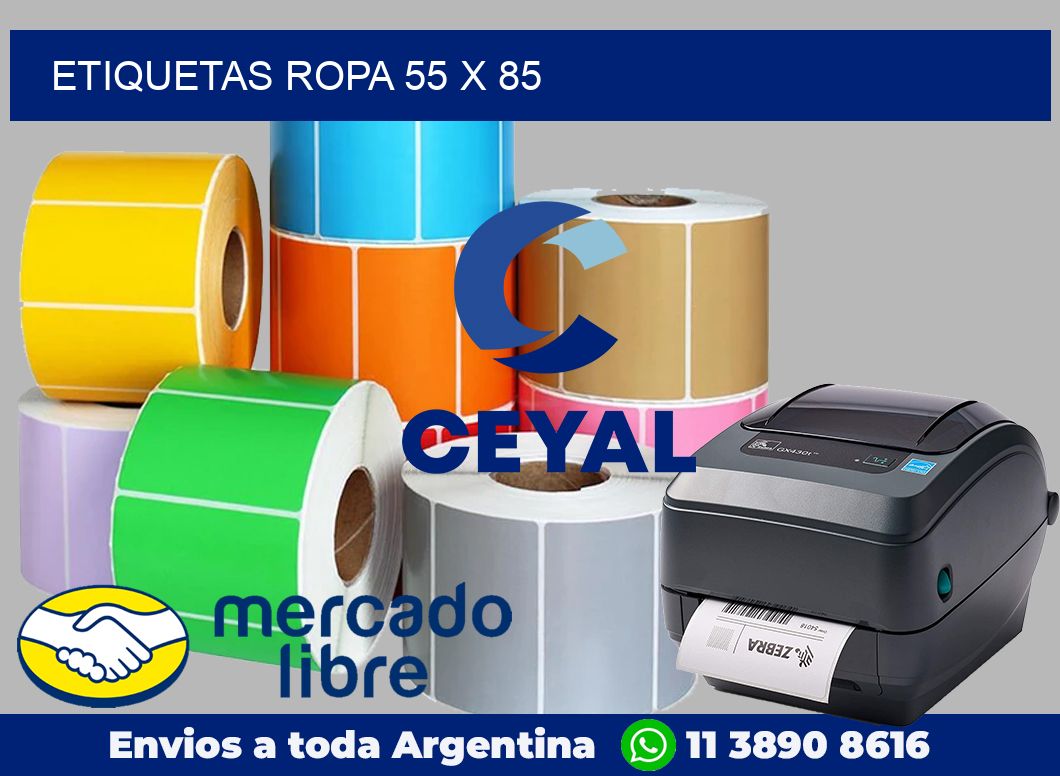 etiquetas ropa 55 x 85