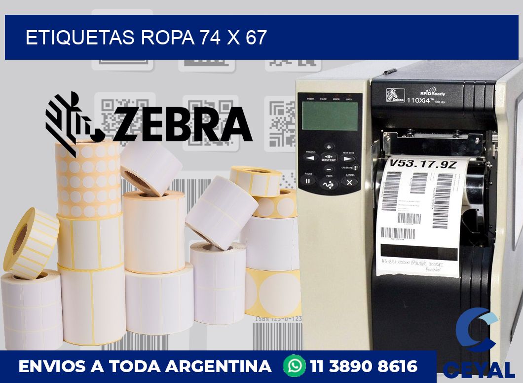 etiquetas ropa 74 x 67