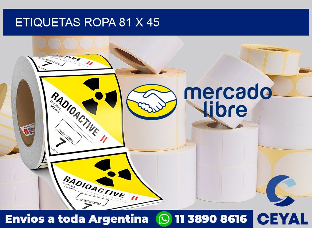 etiquetas ropa 81 x 45