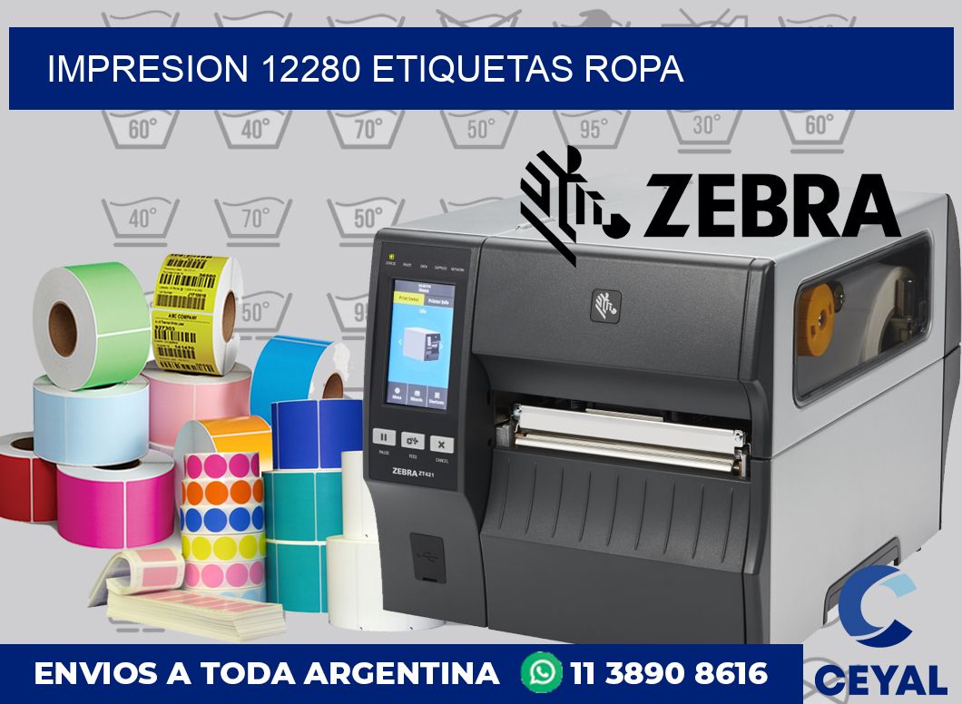 impresion 12280 etiquetas ropa