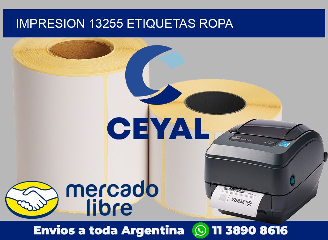 impresion 13255 etiquetas ropa