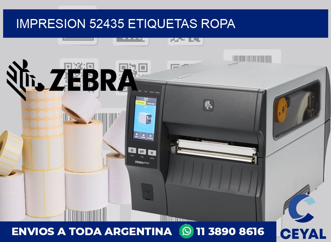 impresion 52435 etiquetas ropa