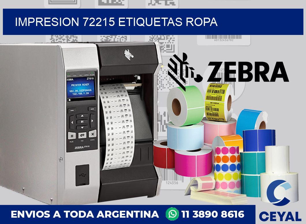 impresion 72215 etiquetas ropa