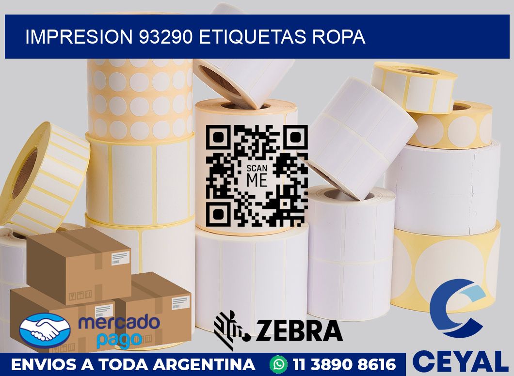 impresion 93290 etiquetas ropa