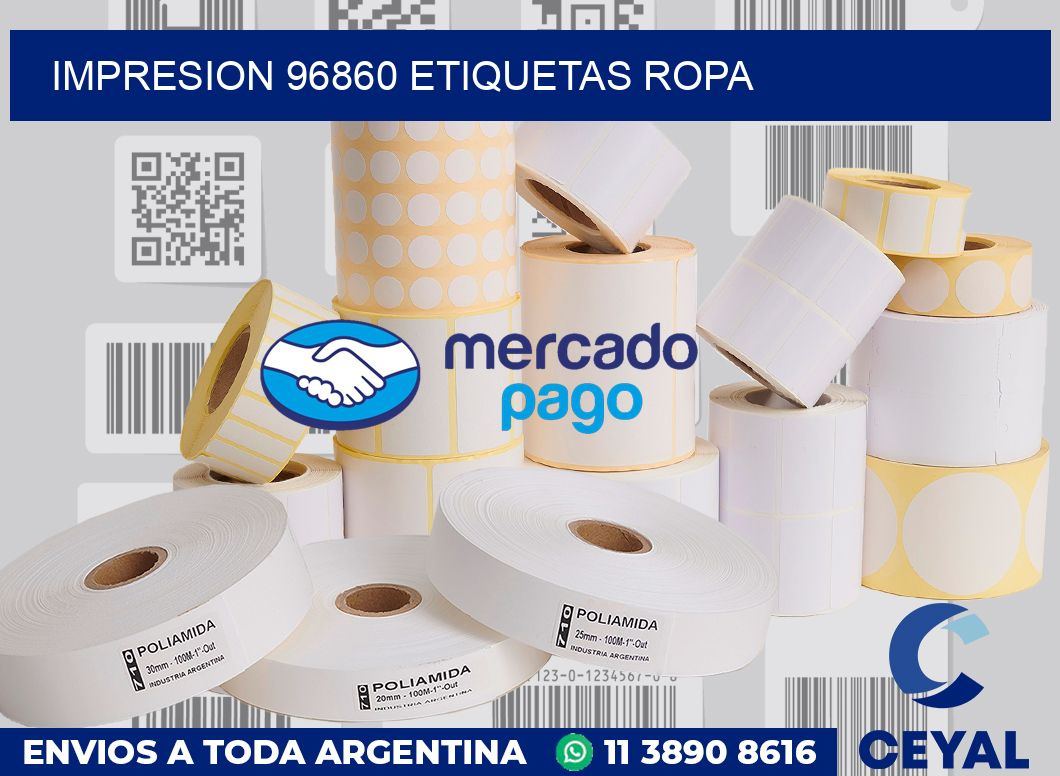 impresion 96860 etiquetas ropa