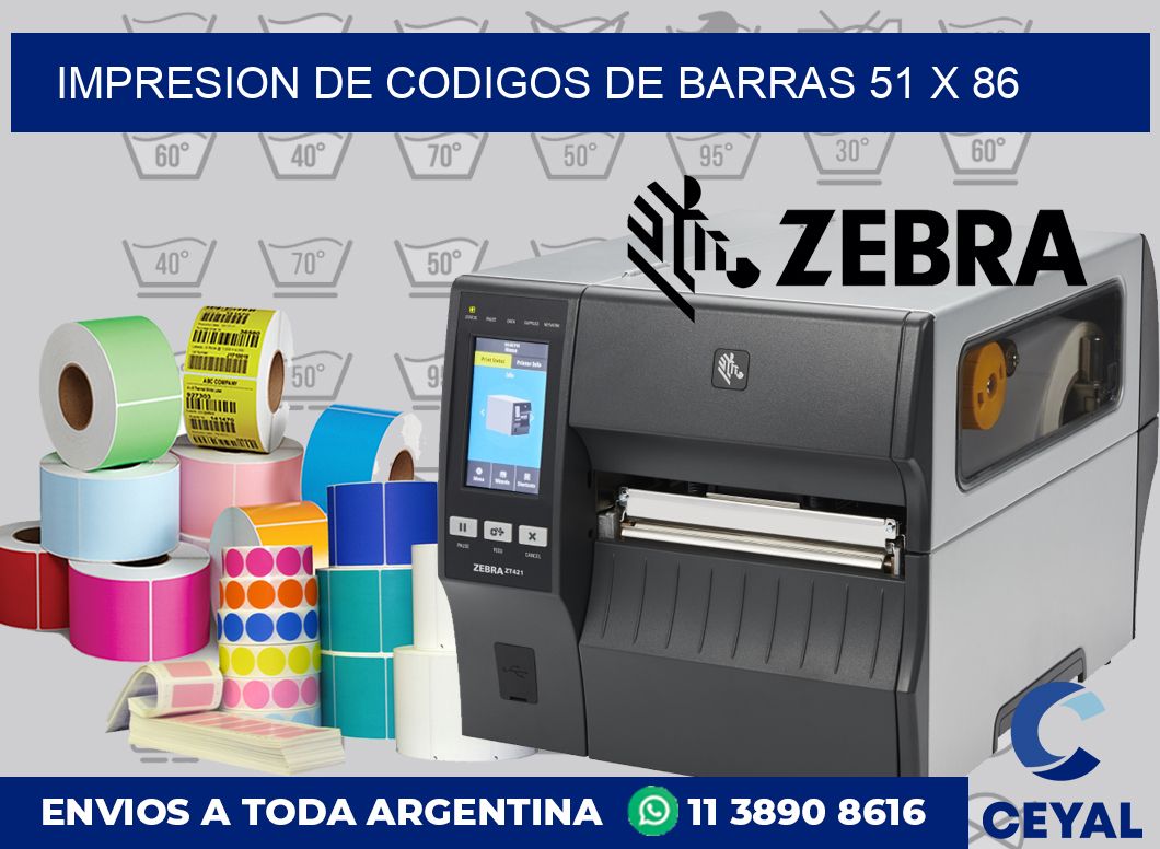 impresion de codigos de barras 51 x 86