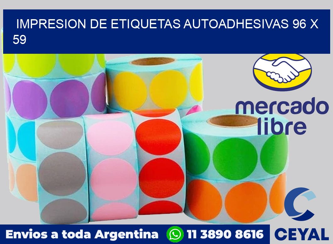 impresion de etiquetas autoadhesivas 96 x 59