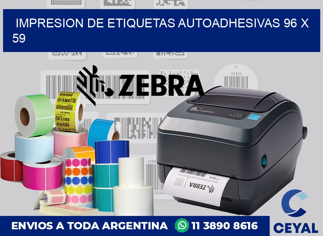 impresion de etiquetas autoadhesivas 96 x 59