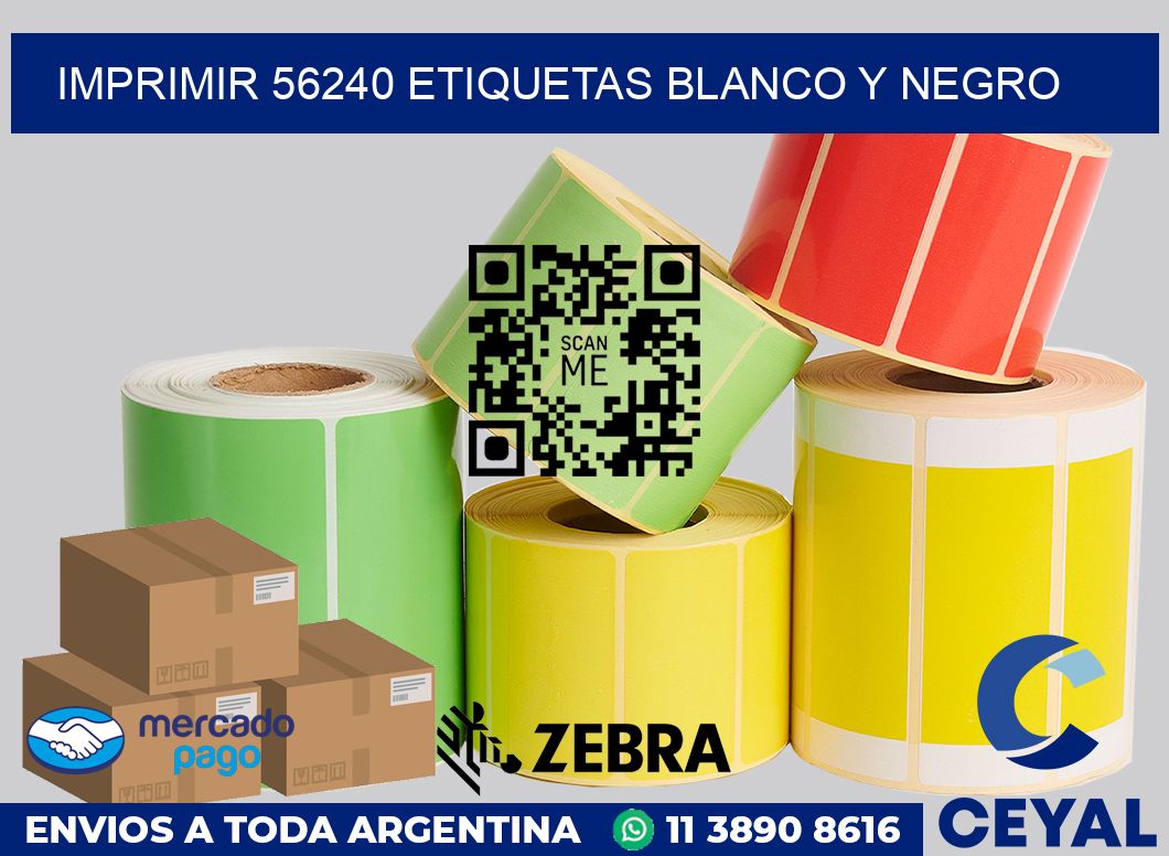 imprimir 56240 etiquetas blanco y negro