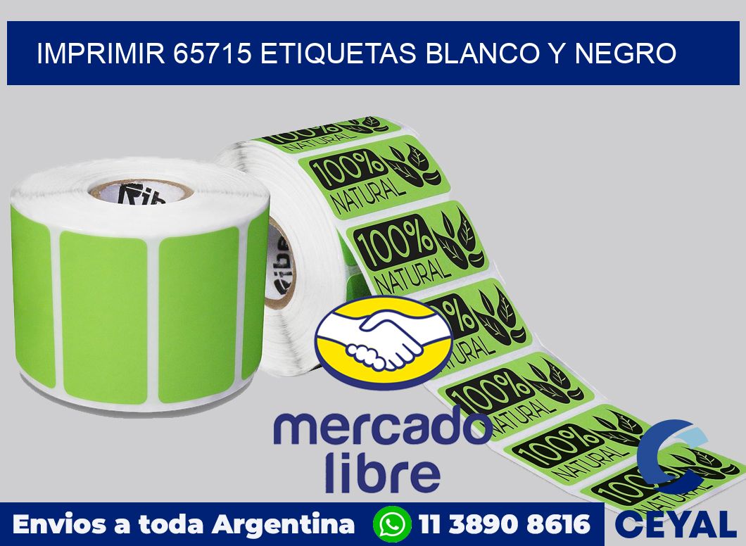 imprimir 65715 etiquetas blanco y negro